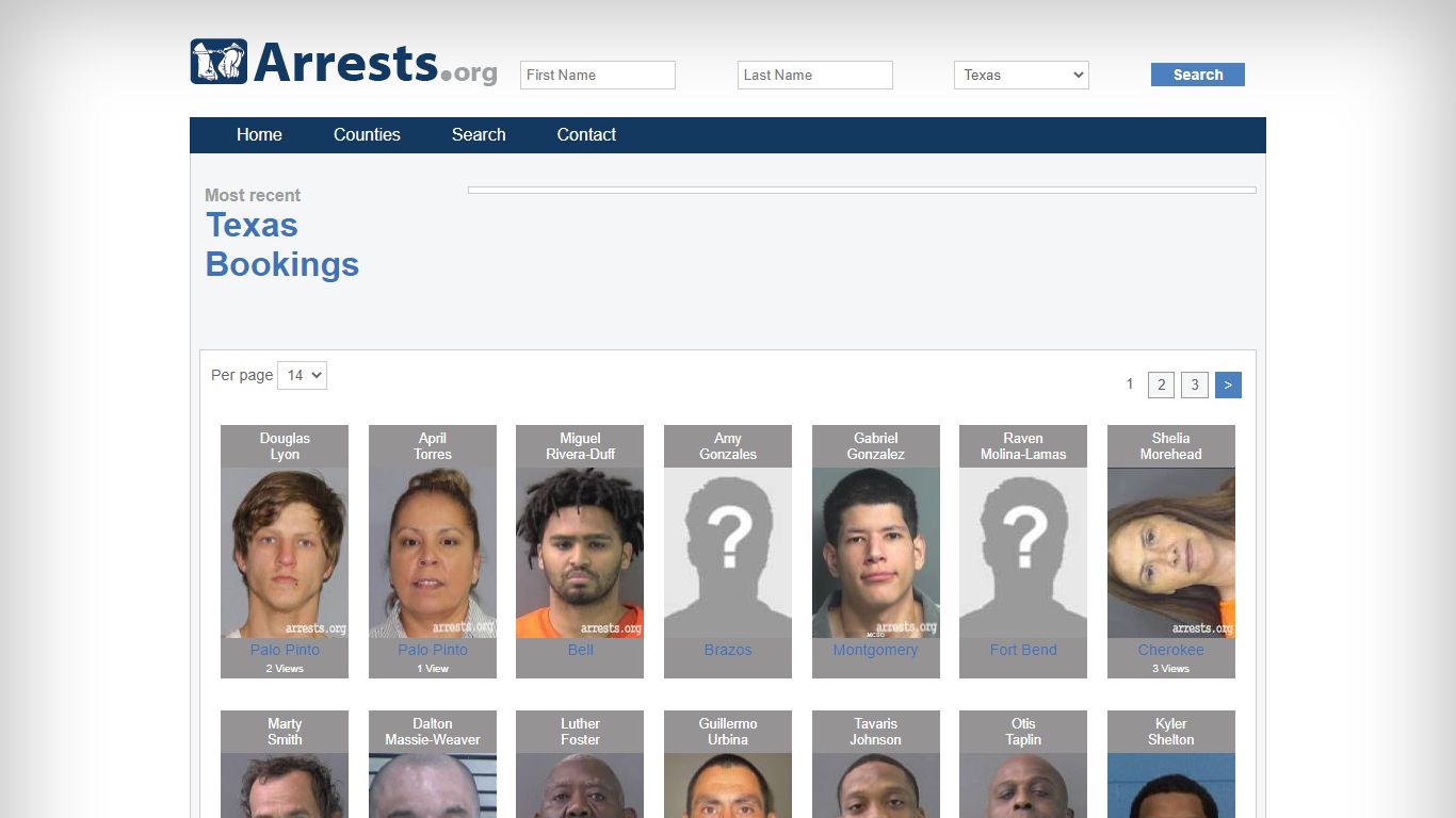 Texas Arrests and Inmate Search